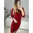 Women's Long Long Sleeve Party Dress (S/M ONE SIZE) ITALIAN FASHION IMM23056 Golden S/M