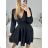 Women's Elegant Long Sleeve Dress (S/M ONE SIZE) ITALIAN FASHION IMM23M6062