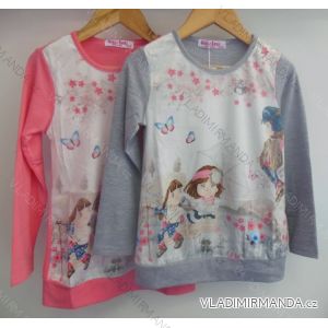 T-shirt long sleeve baby girl (98-128) GLASS BEAR C-2155
