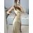 Women's Sleeveless Long Party Dress (S/M ONE SIZE) ITALIAN FASHION IM323141