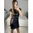 Sexy mini strapless dress for women (S / M ONE SIZE) ITALIAN FASHION IMM22922 XL black