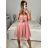 Women's strapless tulle party dress (XS/S/M/L ONE SIZE) ITALIAN FASHION IMC23498