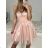 Women's strapless tulle party dress (XS/S/M/L ONE SIZE) ITALIAN FASHION IMC23498