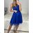 Women's strapless tulle party dress (XS/S/M/L ONE SIZE) ITALIAN FASHION IMC23498