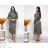 Women's Plus Size Knitted Turtleneck Long Sleeve Dress (L/XL/2XL ONE SIZE) ITALIAN FASHION IM4221085