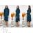 Women's Plus Size Knitted Turtleneck Long Sleeve Dress (L/XL/2XL ONE SIZE) ITALIAN FASHION IM4221085 red XL/2XL