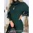 Women's Knitted Thin Long Sleeve Sweater (S/M ONE SIZE) ITALIAN FASHION IMWL233230