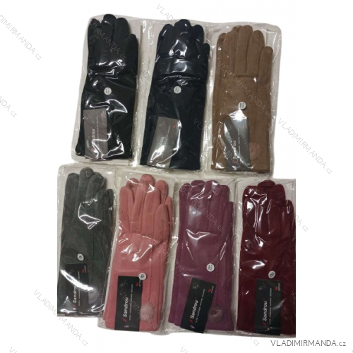 Women's leather fingerless gloves (ONE SIZE) SANDROU SAN23-2103T