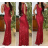 Women's Long Long Sleeve Party Dress (S/M ONE SIZE) ITALIAN FASHION IMM23056 -   red,   S/M