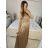 Women's Long Elegant Long Sleeve Dress (S/M ONE SIZE) ITALIAN FASHION IMPGM2316482