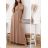 Women's Long Chiffon Short Sleeve Dress (S/M ONE SIZE) ITALIAN FASHION IMWGS231048