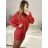 Women's Mini Elegant Bat Sleeve Long Sleeve Dress (S/M ONE SIZE) ITALIAN FASHION IMC23463