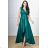 Women's Plus Size (42-46) Long Elegant Party Sleeveless Dress POLISH FASHION PMLBC23265-10 Green 50