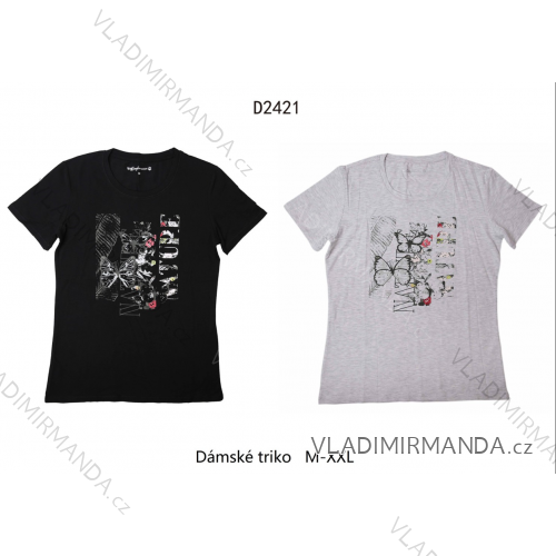 T-shirt short sleeve women (s-xxl) WOLF D2841