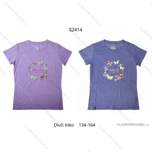 T-shirt short sleeve women (s-xxl) WOLF D2841