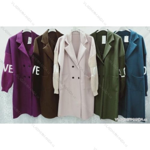 Women's Plus Size Long Sleeve Coat (3XL/4XL ONE SIZE) ITALIAN FASHION IMWQ233045