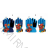 Rukavice lyžařské prstové spiderman dětské chlapecké (3-8let) SETINO SP-A-GLOVES-212