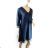 Women's Casual Long Sleeve Dress (S/M/L ONE SIZE) ITALIAN FASHION IMD23769 dark blue M / L