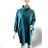 Dress classic 3/4 long sleeve women's plus size (XL/2XL ONE SIZE) ITALIAN FASHION IMC22519 XL/2XL Emerald