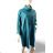 Dress classic 3/4 long sleeve women's plus size (XL/2XL ONE SIZE) ITALIAN FASHION IMC22519 XL/2XL Emerald