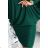 Bat dress with a neckline - green with glitter NMC-402-2/DU Green L/XL