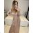 Women's Long Chiffon Short Sleeve Dress (S/M ONE SIZE) ITALIAN FASHION IMWGS231048