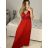 Women's Long Chiffon Short Sleeve Dress (S/M ONE SIZE) ITALIAN FASHION IMWGS231048