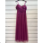 Women's Long Strapless Sequin Party Dress (S/M ONE SIZE) ITALIAN FASHION IMPSH233348 dark blue S / M