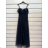 Women's Long Strapless Sequin Party Dress (S/M ONE SIZE) ITALIAN FASHION IMPSH233348 dark blue S / M