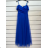 Women's Long Strapless Sequin Party Dress (S/M ONE SIZE) ITALIAN FASHION IMPSH233348 dark blue S / M