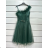 Women's Strapless Short Party Dress (S/M ONE SIZE) ITALIAN FASHION IMPSH235427 Green S / M