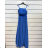 Women's Long Strapless Sequin Party Dress (S/M ONE SIZE) ITALIAN FASHION IMPSH233348 dark blue S / M