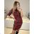 Women's Elegant Long Sleeve Dress (S/M ONE SIZE) ITALIAN FASHION IMM23M6062