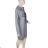 Women's Long Sleeve Hooded Sweatshirt Dress (S/M ONE SIZE) ITALIAN FASHION IMC22685   grey   L/XL