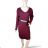 Women's Long Sleeve Knitted Dress (M/L ONE SIZEl) ITALIAN FASHION IMD23811 M / L Wine