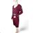 Women's Long Sleeve Knitted Dress (M/L ONE SIZEl) ITALIAN FASHION IMD23811 M / L Wine