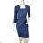 Women's Elegant Long Sleeve Dress (S/M ONE SIZE) ITALIAN FASHION IMM23M6062 dark blue XL