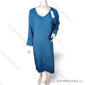 Women's Long Sleeve Knitted Dress (L/XL ONE SIZE) ITALIAN FASHION IMC23483