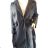 Women's Plus Size Fluffy Long Sleeve Coat (XL/2XL ONE SIZE) ITALIAN FASHION IMC23303