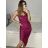 Women's Elegant Long Party Sparkly Sequin Strapless Dress (S/M ONE SIZE) ITALIAN FASHION IMWY224032 black S/M