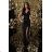 Women's Strapless Long Satin Party Dress (34-42) POLISH FASHION PMLEL24NATHALIE black 46