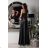 Women's Strapless Long Satin Party Dress (34-42) POLISH FASHION PMLEL24NATHALIE black 36