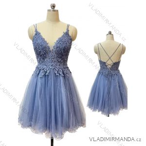 Women's strapless tulle party dress (S/M/L ONE SIZE) ITALIAN FASHION IM923001