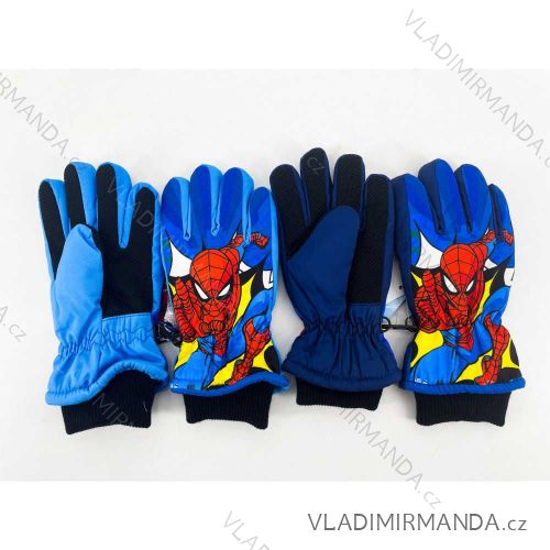 Rukavice lyžařské prstové spiderman dětské chlapecké (3-8let) SETINO SP-A-GLOVES-212