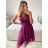 Women's Sleeveless Short Party Dress (S/M ONE SIZE) ITALIAN FASHION IMPSH23C662 S/M Old-pink