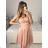 Women's Sleeveless Short Party Dress (S/M ONE SIZE) ITALIAN FASHION IMPSH23C662 S/M Old-pink