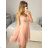 Women's Sleeveless Short Party Dress (S/M ONE SIZE) ITALIAN FASHION IMPSH23C662 S/M Old-pink