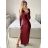 Women's Long Party Sparkly Long Sleeve Dress (S/M ONE SIZE) ITALIAN FASHION IMPBB2315162