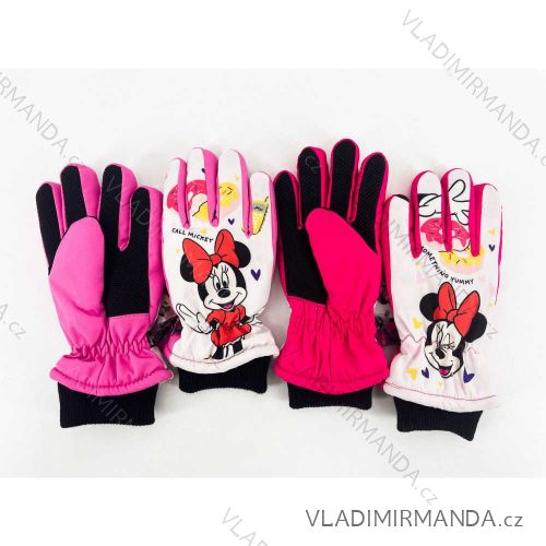 Minnie mouse finger ski gloves for girls (3-8 years) SETINO MIN-A-GLOVES-210