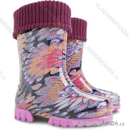 Rubber boots insulated for children and adolescents (28-35) DEMAR TWISTER LUX PRINT M / 1
